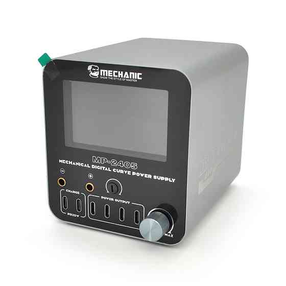 Блок живлення з цифровою індикацією MECHANIC MP-2405, 24V 5A, регульований, 3-режим, 2*PD3.1, 4*TYPE-C. DC-Port*0-24V, 220V/120W. Київ