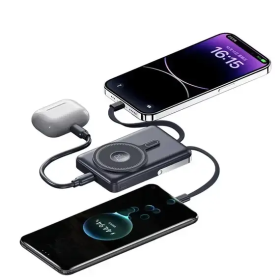 Power Bank TUGII Y05W 10000 мАг, 38Вт·год, PD 20Вт, QC 22.5Вт, MagSafe Одеса