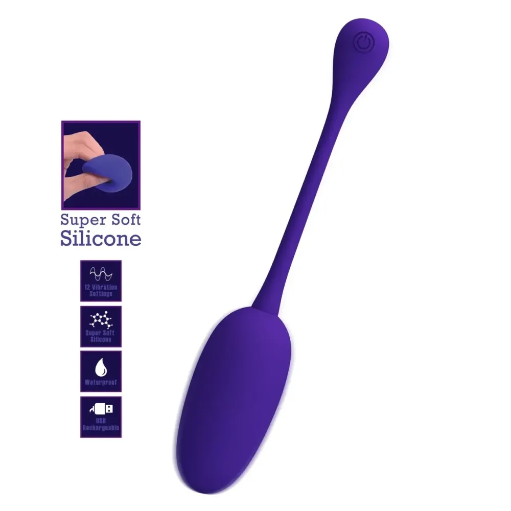 Перезаряжаемое виброяйцо Pretty Love - Knucker Purple, BI-014786-3 Sex Aura Киев - изображение 3