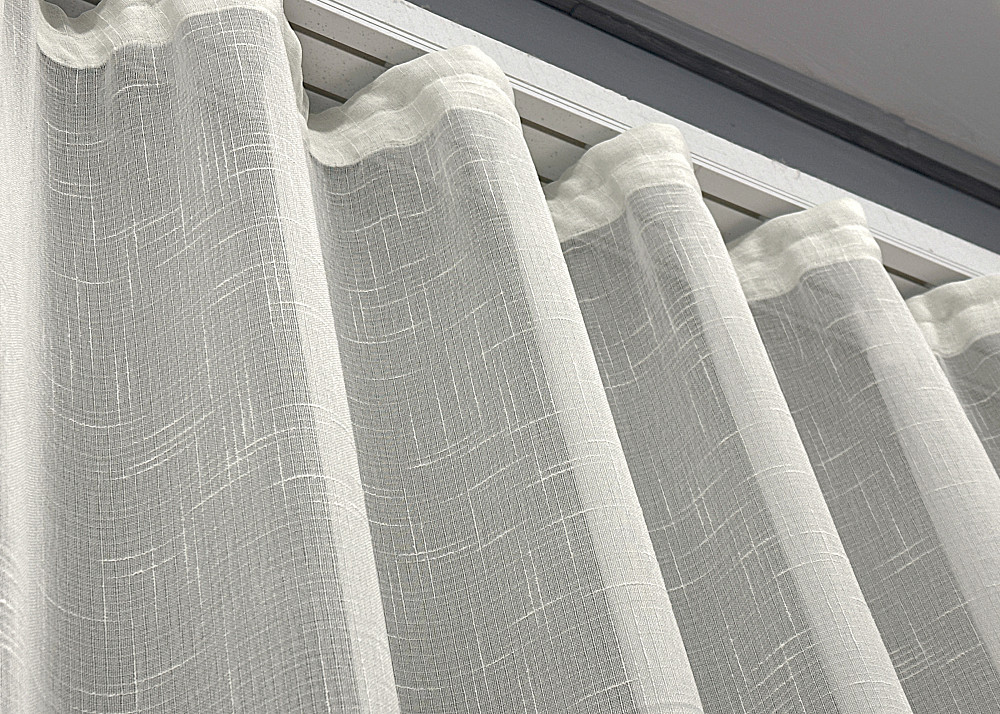 Тюль VR-Textil 876т Льон Бежевий 200х200 см (43-356) Київ - фото 7