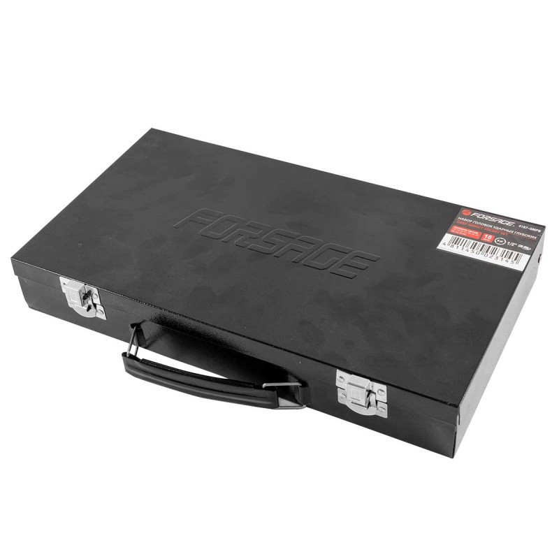 Набір головок ударних глибоких 16пр. 1/2" 6-гранні (10, 12-19, 21, 22, 24, 27, 30, 32, 36мм) в кейсі FORSAGE Одеса - фото 2