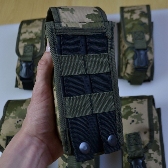 Підсумок на 2 магазини подвійний із кордури піксель MOLLE тактичний GV-63 Львів - фото 7