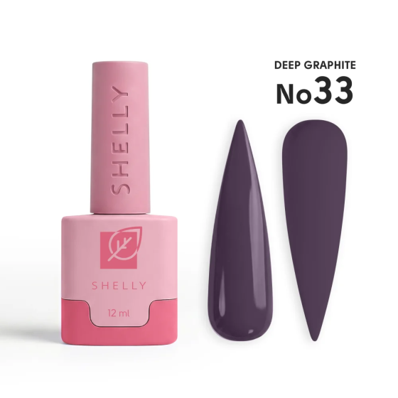Гель-лак для ногтей 33 Deep Graphite Shelly 12 мл Киев