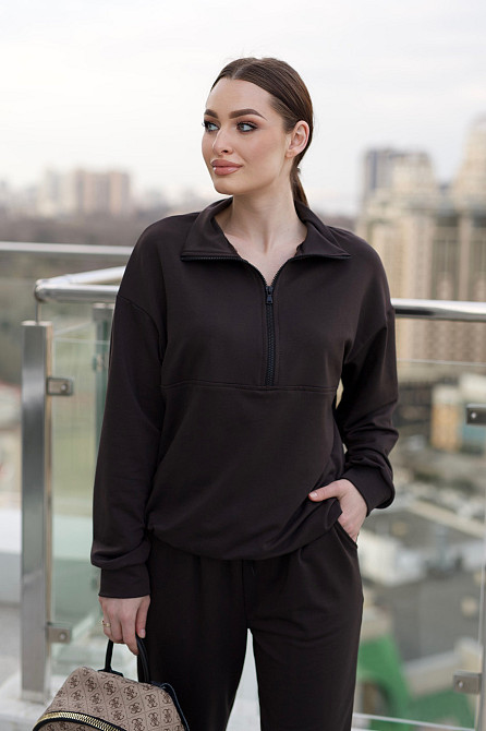 Спортивний костюм жіночий із двонитки "Forever" |  Норма та батал Шоколадний, 54-56 Київ - фото 4
