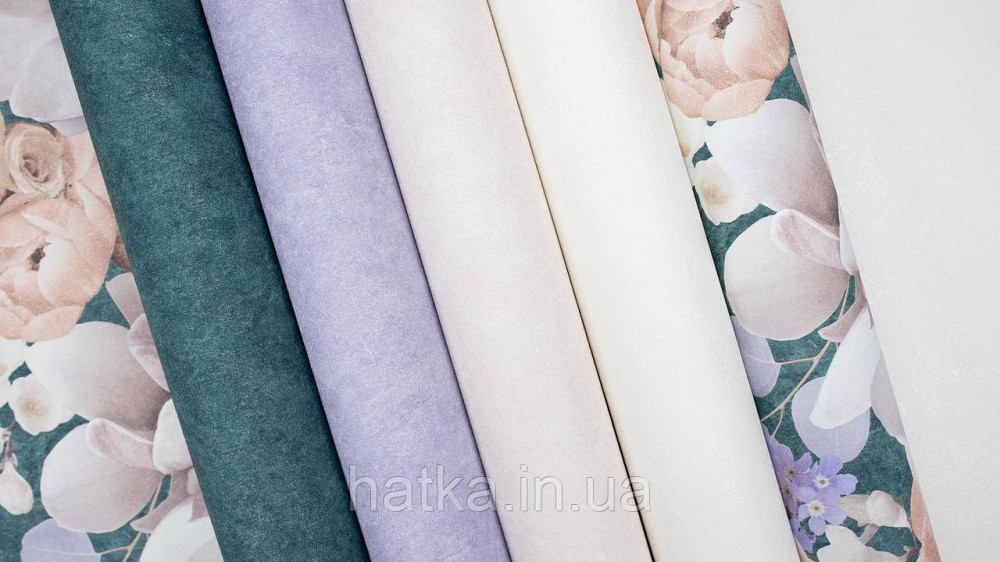 Обои виниловые на флизелине горячего тиснения Sintra Atmosphere цветы розы розовые беж сирень зеленые 512258 Киев - изображение 9