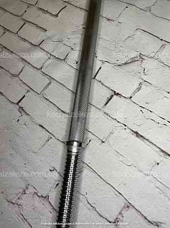 Гриф для штанги 218 см з діаметром 30 мм Гантелі, гирі, штанги та диски хромований Київ