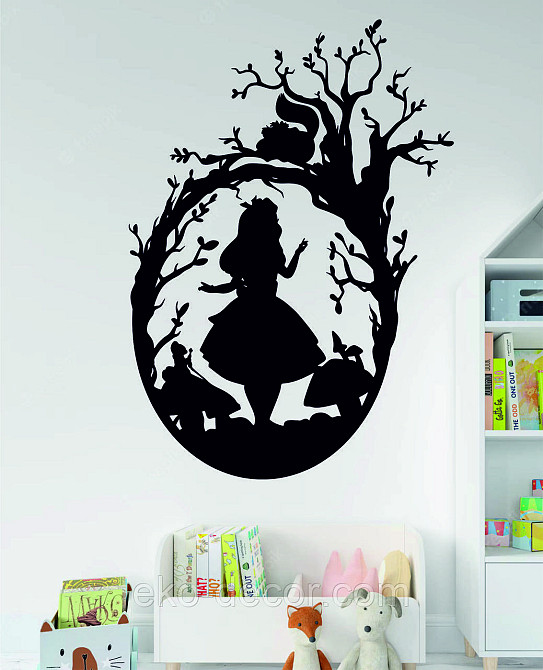 Декоративне настінне Панно «Аліса», Декор на стіну 90*64 см, Чорний Київ - фото 3