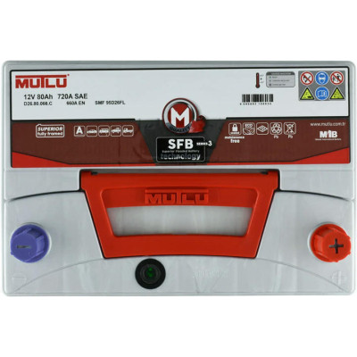 Акумулятор автомобільний MUTLU 6СТ-80 (0) Asia SFB D26.80.066.C Вінниця - фото 2