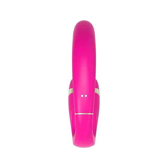 Подвійний вібратор з вакуумною стимуляцією Adrien Lastic My G PINK Sex Aura Київ