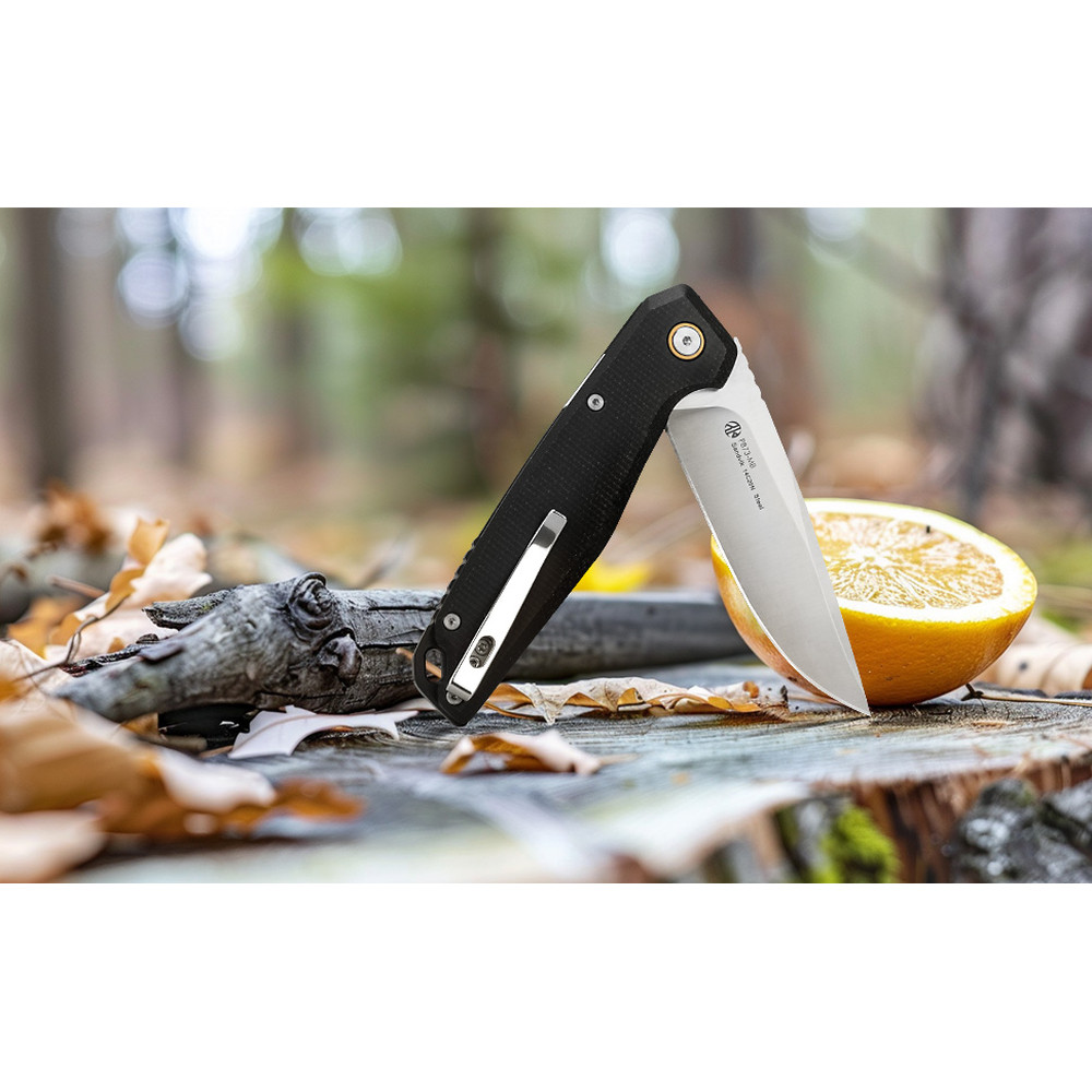 Ніж складаний туристичний Ruike P873-MB, (8.8 см)14C28N / G10 чорний Київ - фото 17