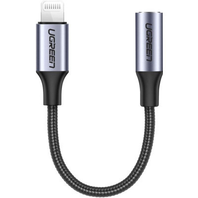 Переходник Lightning to 3.5mm 10cm Headphone Jack Adapter Model US211 gray Ugreen (30756) Винница - изображение 1