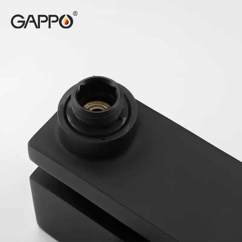 Смеситель для ванны GAPPO G3207-6 с душевым гарнитуром, черный Киев - изображение 5