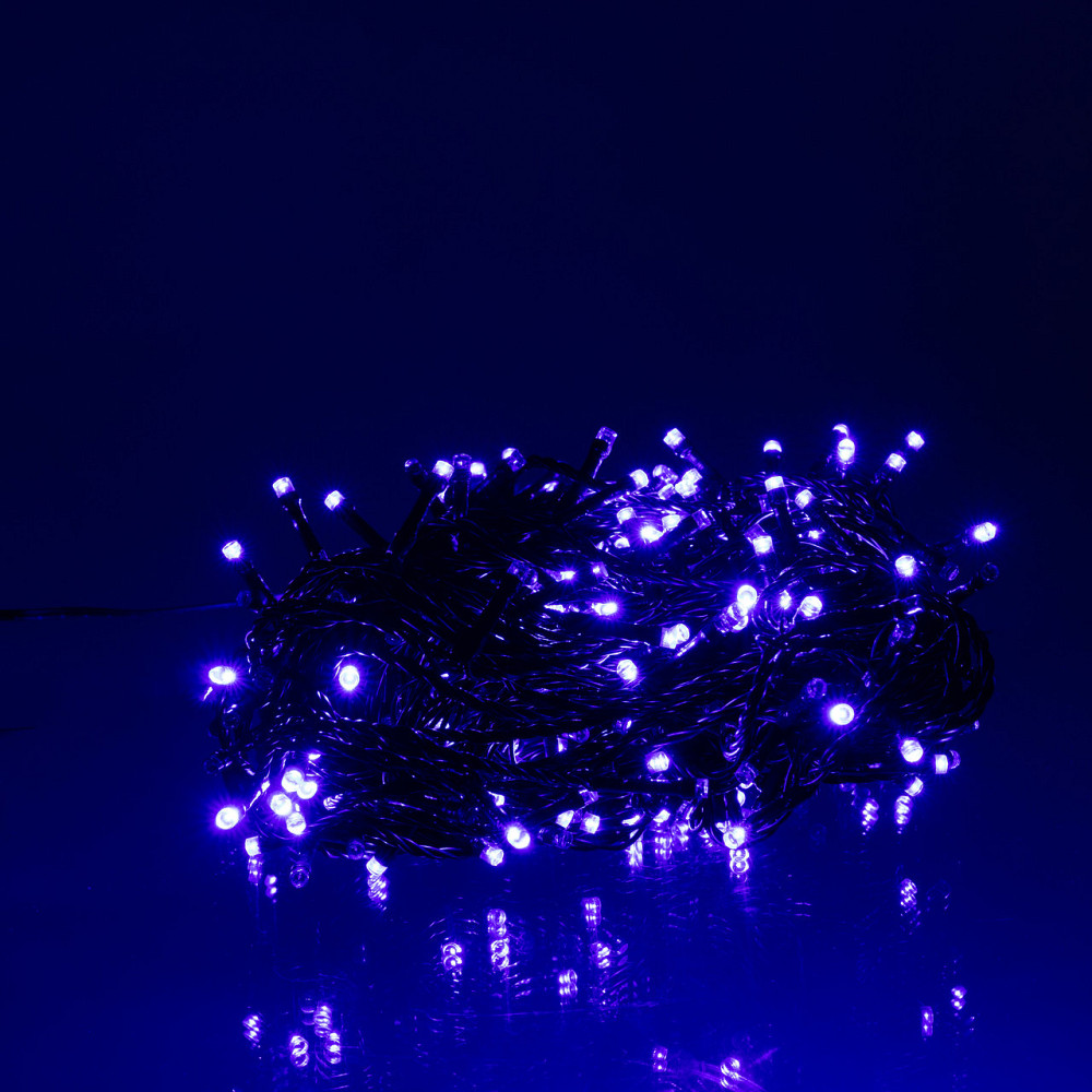 Гірлянда Нитка вулична 30 (м) 300 LED чорний провід Синій CF300L30MBBL Київ - фото 3
