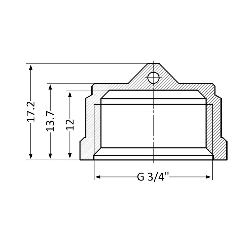 Заглушка Thermo Alliance Standart 3/4