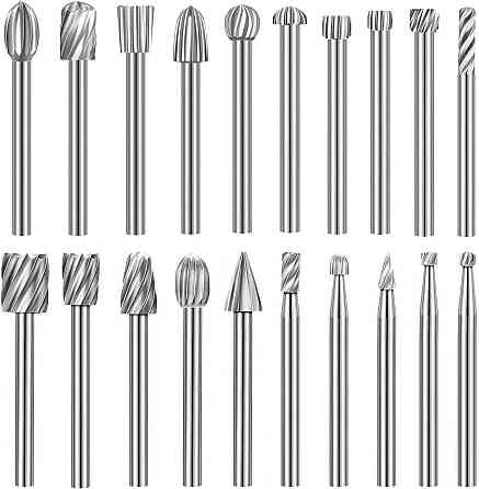 Набор борфрез по дереву 20 шт для гравера и мини-дрели Киев