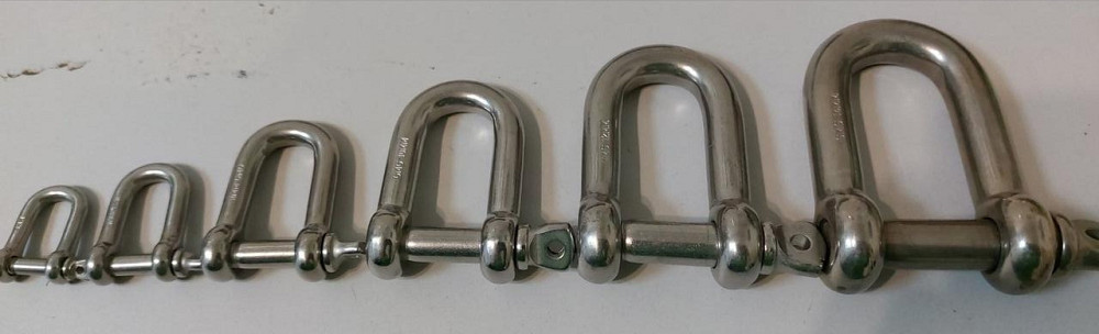 Такелажна скоба "GoralMet" typ-U з нержавіючої кислотостійкої сталі AISI 316 діаметром 6 мм Київ - фото 4