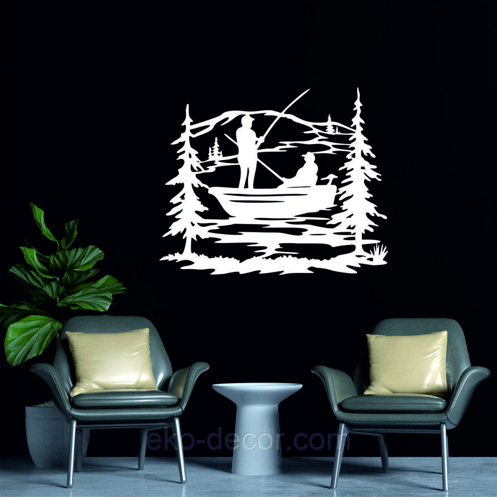 Декоративне настінне Панно «Рибалка», Декор на стіну Київ - фото 3