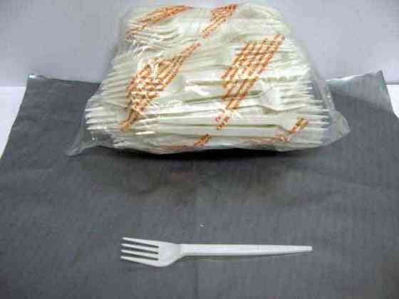 Вилки пластикові 17см 100шт Білі Юніта Харків