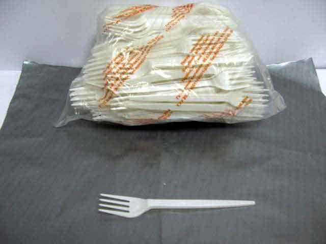 Вилки пластикові 17см 100шт Білі Юніта Харків - фото 1