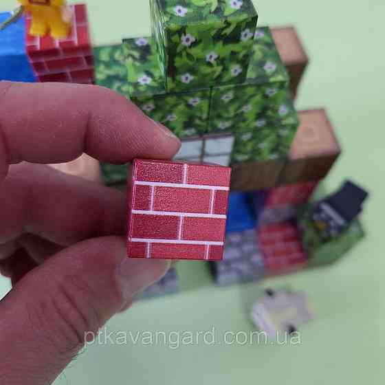 Конструктор магнітний майнкрафт будинок біля водоспаду 65 магнітних блоків Dream World LZCK 051 Хмельницький