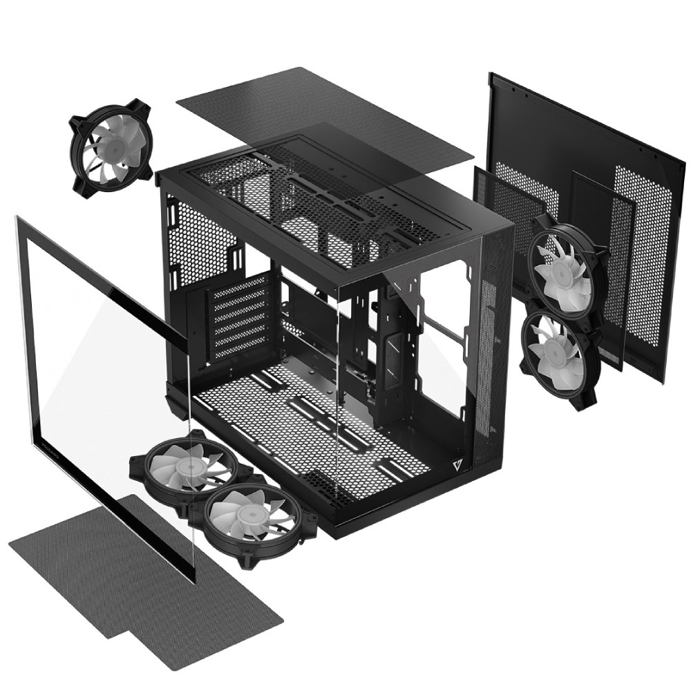 Корпус Modecom VOLCANO PANORAMA APEX ARGB 5F MIDI GREY без БЖ ATX Вінниця - фото 5