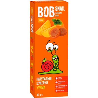 Конфета Bob Snail Улитка Боб Хурма 30 г (4820219341550) Винница - изображение 1