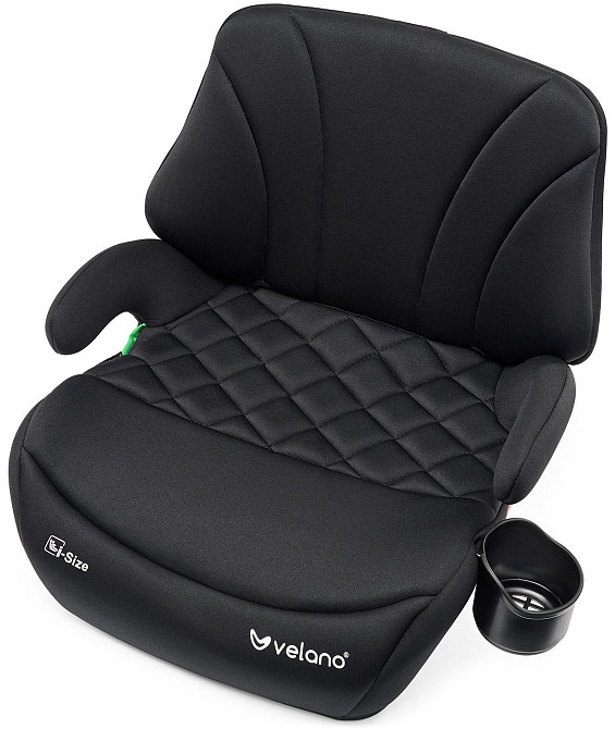 Бустер VELANO Gravo i-Size 125–150 см, ISOFIX + підстаканник, black Київ - фото 4