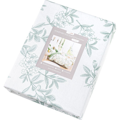 Постільна білизна Home Line Жасмин Сатин Твіл євро (183037) Вінниця - фото 1