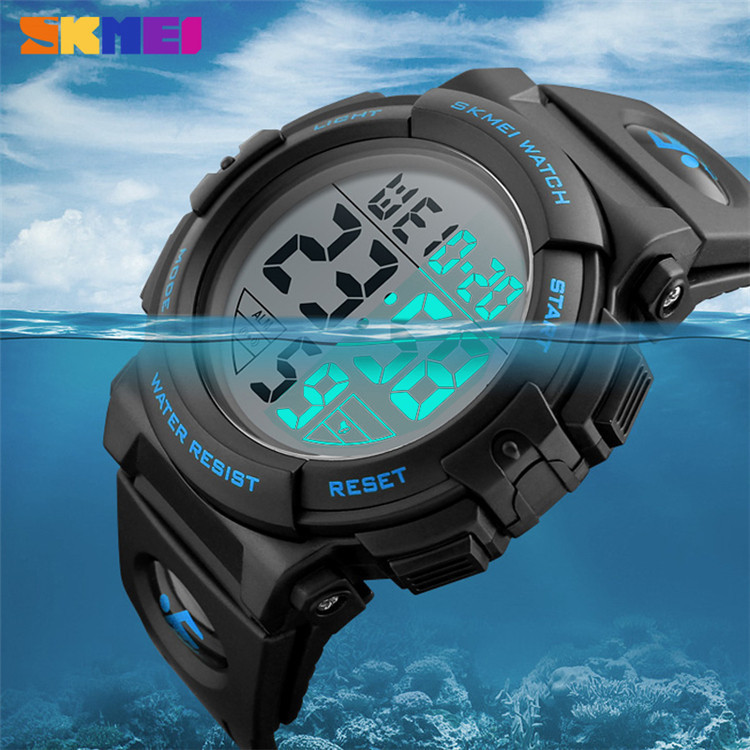 Мужские спортивные наручные часы Skmei 1258 Синий Киев - изображение 7