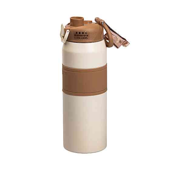 Yiwu Термос із нержавіючої сталі з мундштуком 800 мл Коричневий HP-14-6BR Коломия