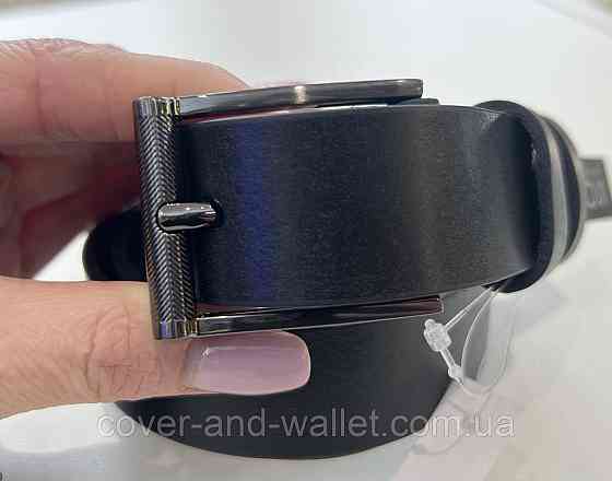 Дитячий/підлітковий ремінь із натуральної шкіри в чорному кольорі PS Leather Київ