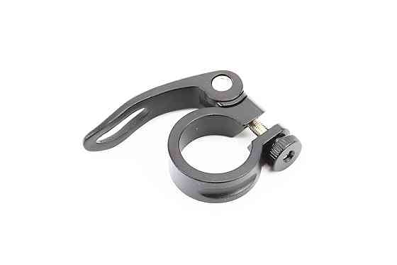 Затискач (хомут) труби сидіння MTB 28,6мм, кріпл. ексцентрик, алюмінієвий, чорний Київ