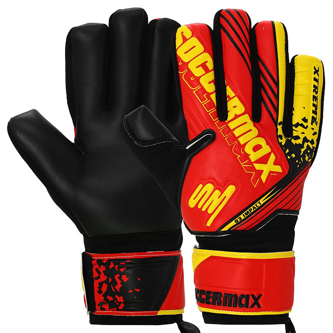 Рукавиці воротарські SOCCERMAX GK-4316, р. 8 Вишневе - фото 9