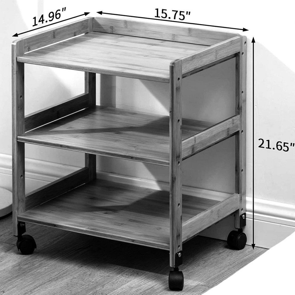 Етажерка для ванної на коліщатах "Батерсел" сієна Миколаїв - фото 2