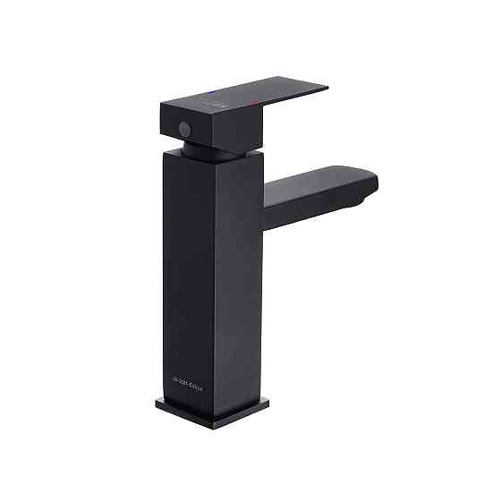 Змішувач для раковини Kroner KRP Edelstahl Kubus - SCH010 чорний Київ