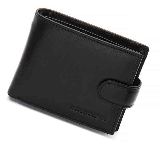 Чорне класичне портмоне з натуральної шкіри Marco Coverna MC-2003Н-1 Київ