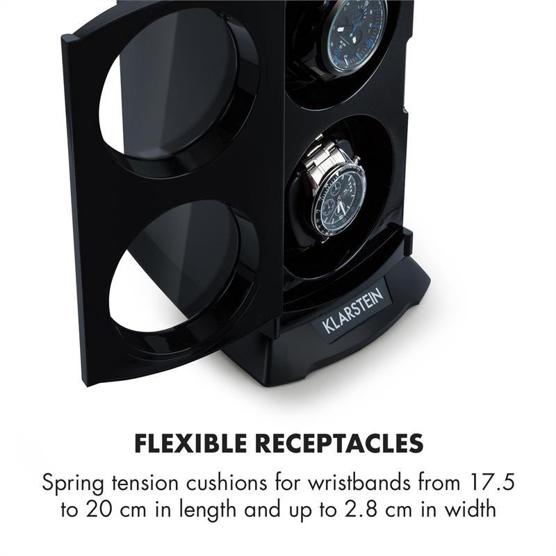 St. Gallen Premium Watch Winder 2 Часы 4 скорости Черный (Германия, читать описание) Ровно - изображение 3