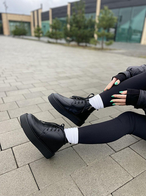 Черевики жіночі SEE SEVEN чорні натуральна шкіра з утепленням 37р.38р.39р. (5308) Коломыя - изображение 3