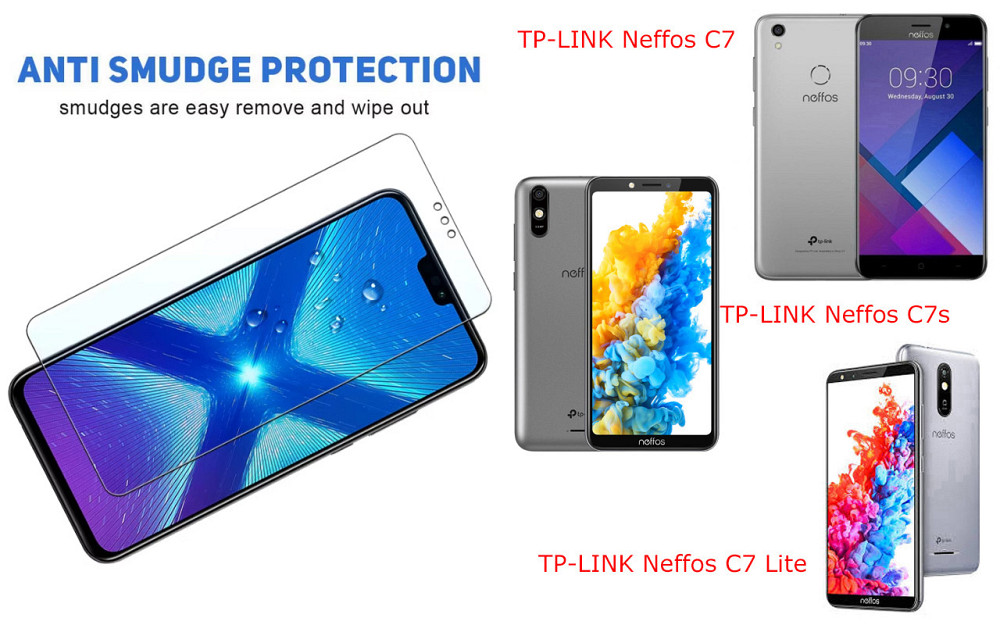 Захисне скло NeoGlass для TP-LINK Neffos C7, Neffos C7s, Neffos C7 Lite – надпрозоре та стійке Київ - фото 3