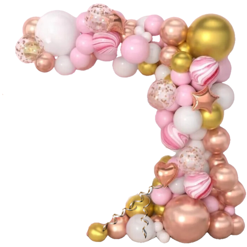 Набір повітряних куль «Рожеві солодощі» латексні, прикраса для урочистостей: дня народження, весілля, вечірки Кам'янець-Подільський - фото 3