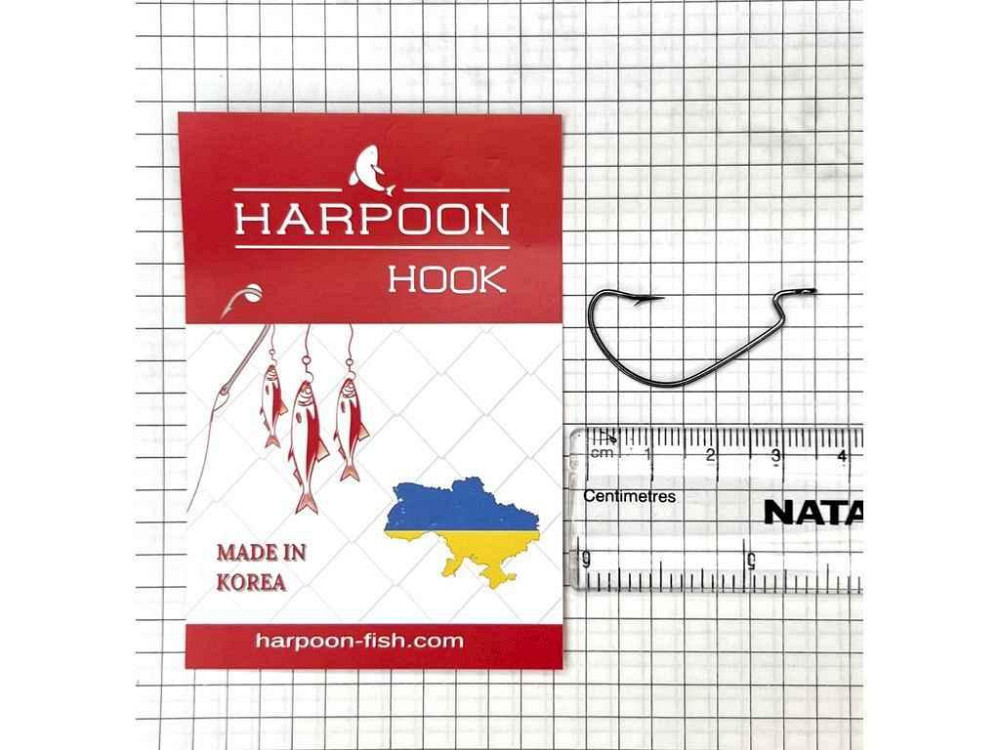 Гачок офсетний 1/0 (5шт/уп) ТМ HARPOON Київ - фото 1