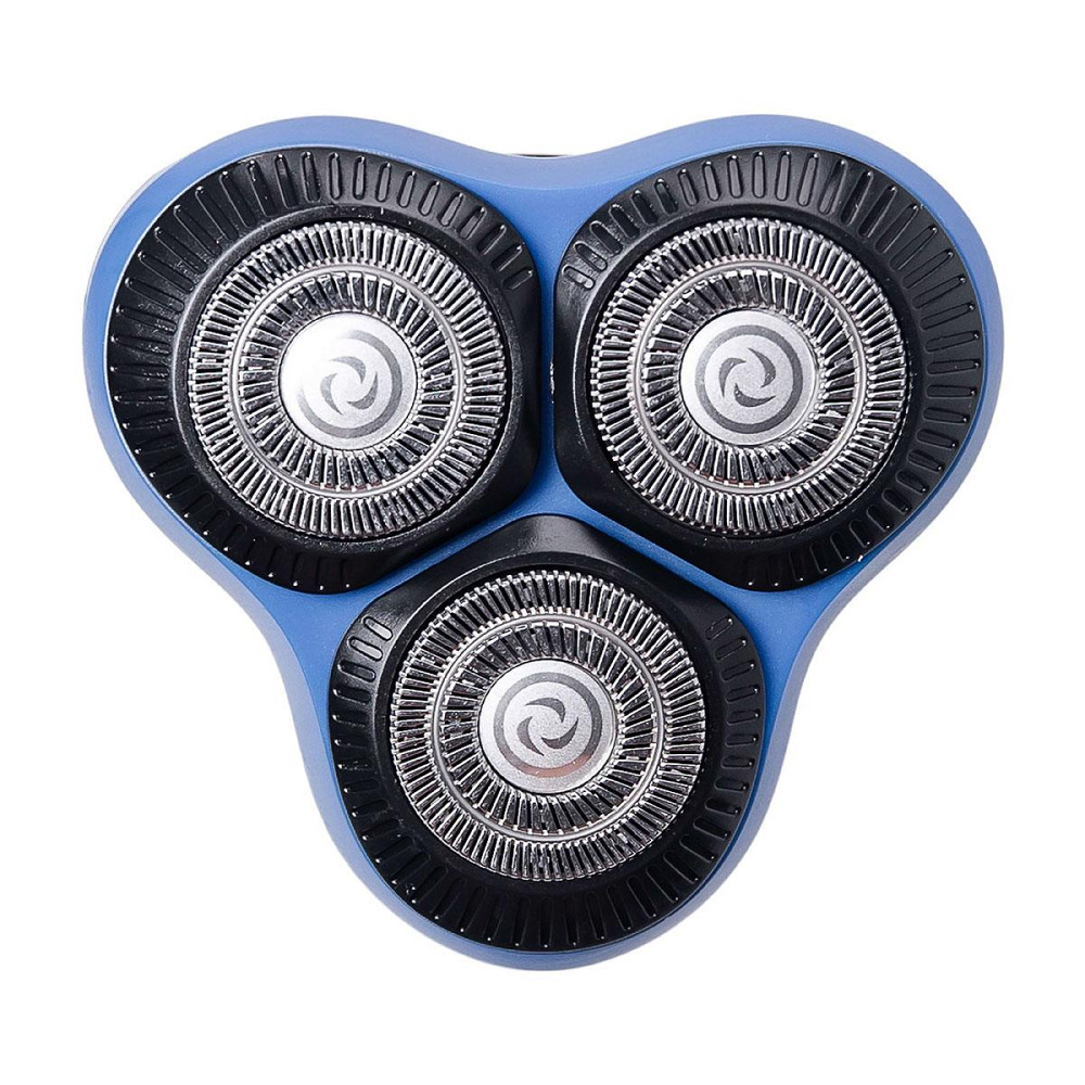 Електробритва 5 Вт 800 mAh бритва електрична бездротова з 3 голівками для гоління Синя Sokany SK-16038BL Київ - фото 7