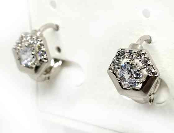 Сережки женские серебристые XuPing Киев