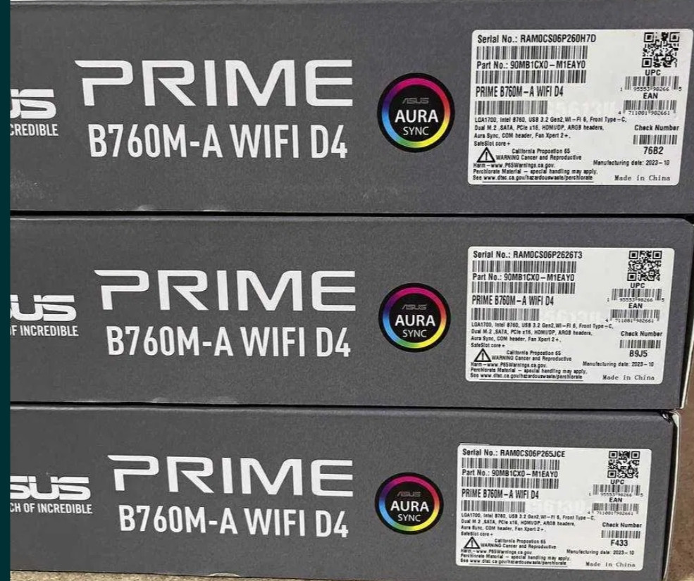 Материнская Плата: ASUS PRIME B760M-A Wi-Fi D4. Новые ! Киев - изображение 3