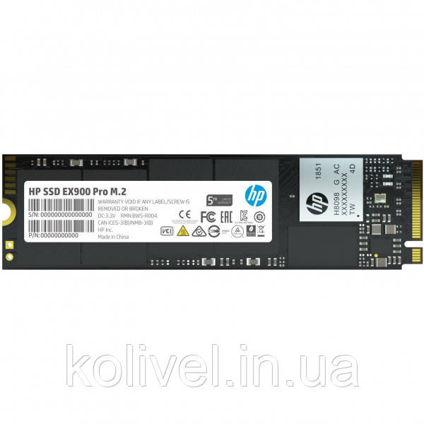 SSD 1TB HP EX900 Pro M.2 2280 PCI Ex Gen3 x4 DRAM Cache, Retail (9XL77AA) Київ - фото 1