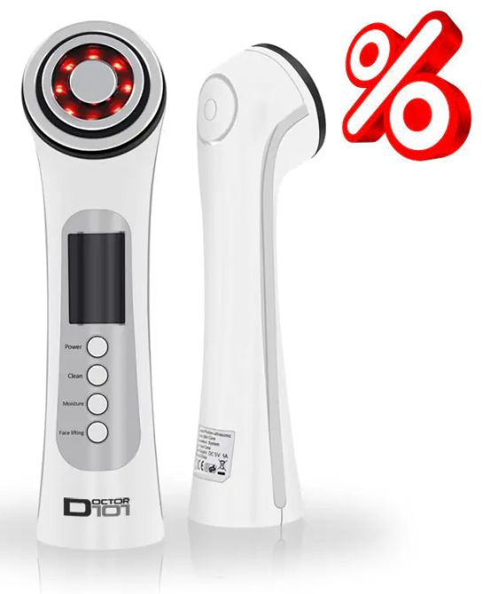 Массажер для лица микротоковый + RF лифтинг + EMS + LED терапия для лифтинга кожи и омоложения Днепр - изображение 1