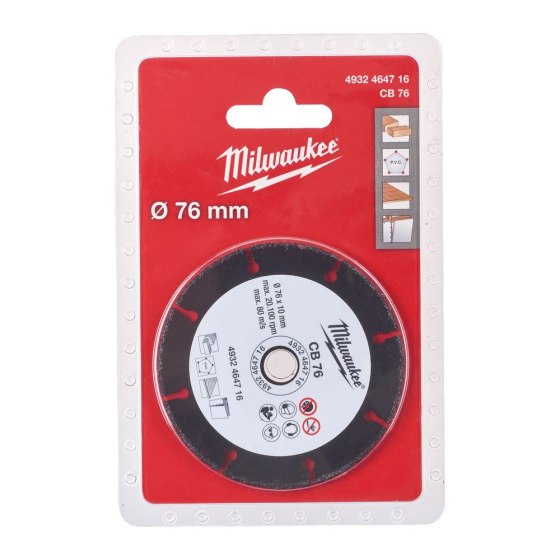 Диск абразивный сегментированный Milwaukee CB 76 : 76 мм для M12 FCOT (4932464716) Киев