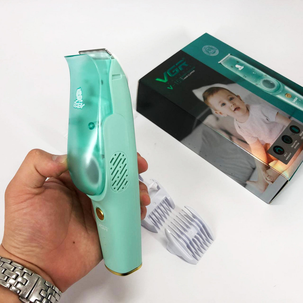 Машинка с вытяжкой для стрижки детей и младенцев VGR V-151 Baby со сменными насадками TS-22 Львов - изображение 6