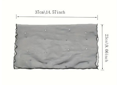 Шарфик кружевной черный с бусинами Киев - изображение 3