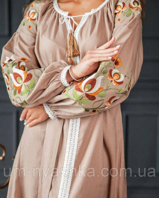 Жіноча вишита сукня на льоні Мальва Кривий Ріг - фото 6